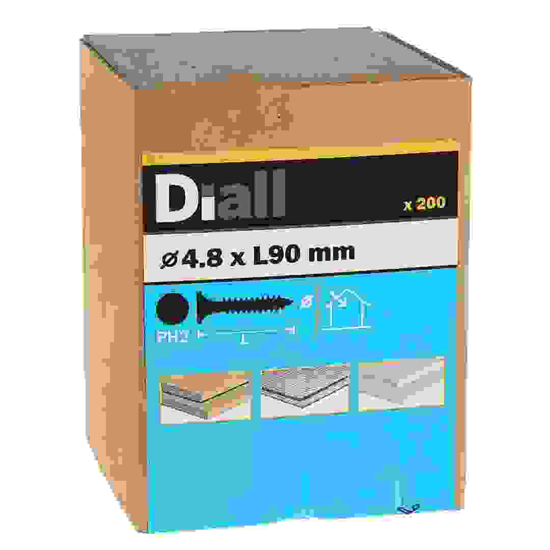مجموعة براغي عامة فولاذ كربوني ديال (4.8 × 90 ملم، 200 قطعة)