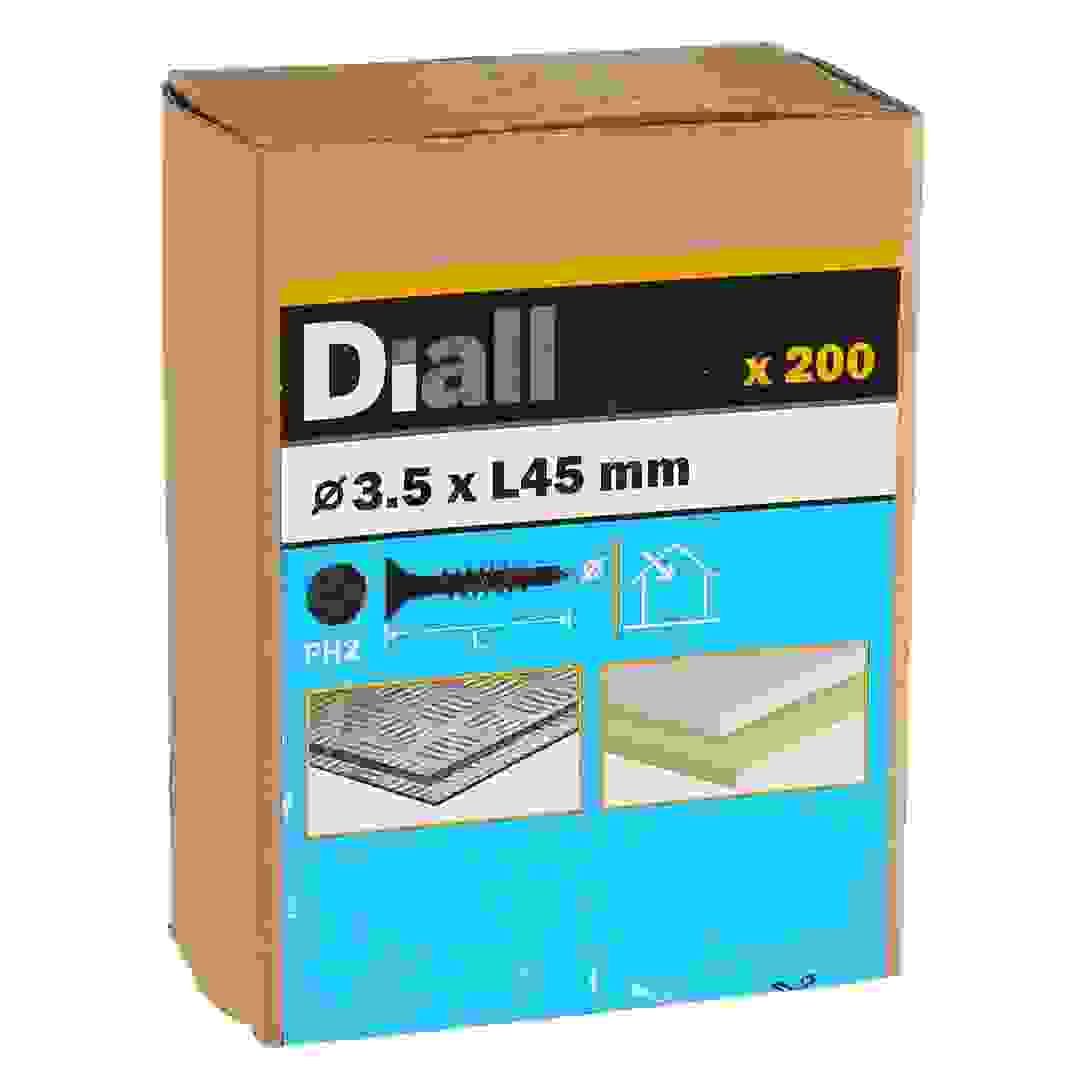 Diall Carbon Seel Plasterboard Screw Pack (45 x 3.5 mm, 200 Pc.)