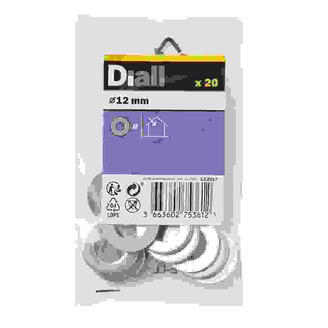 Diall Carbon Steel Medium Flat Washer Pack (M12, 20 Pc.)