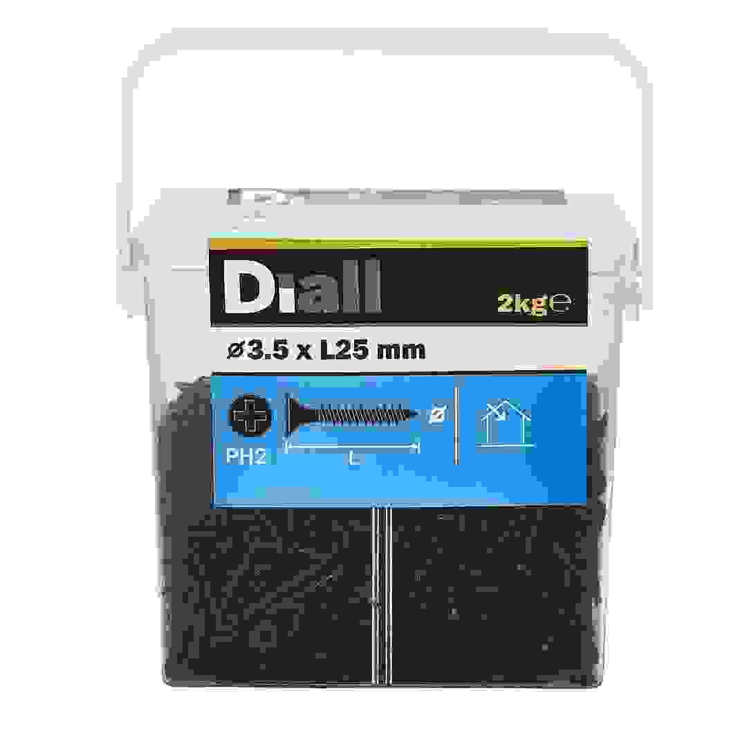 Diall Carbon Steel Universal Screw Pack (3.5 x 25 mm, 2 kg)