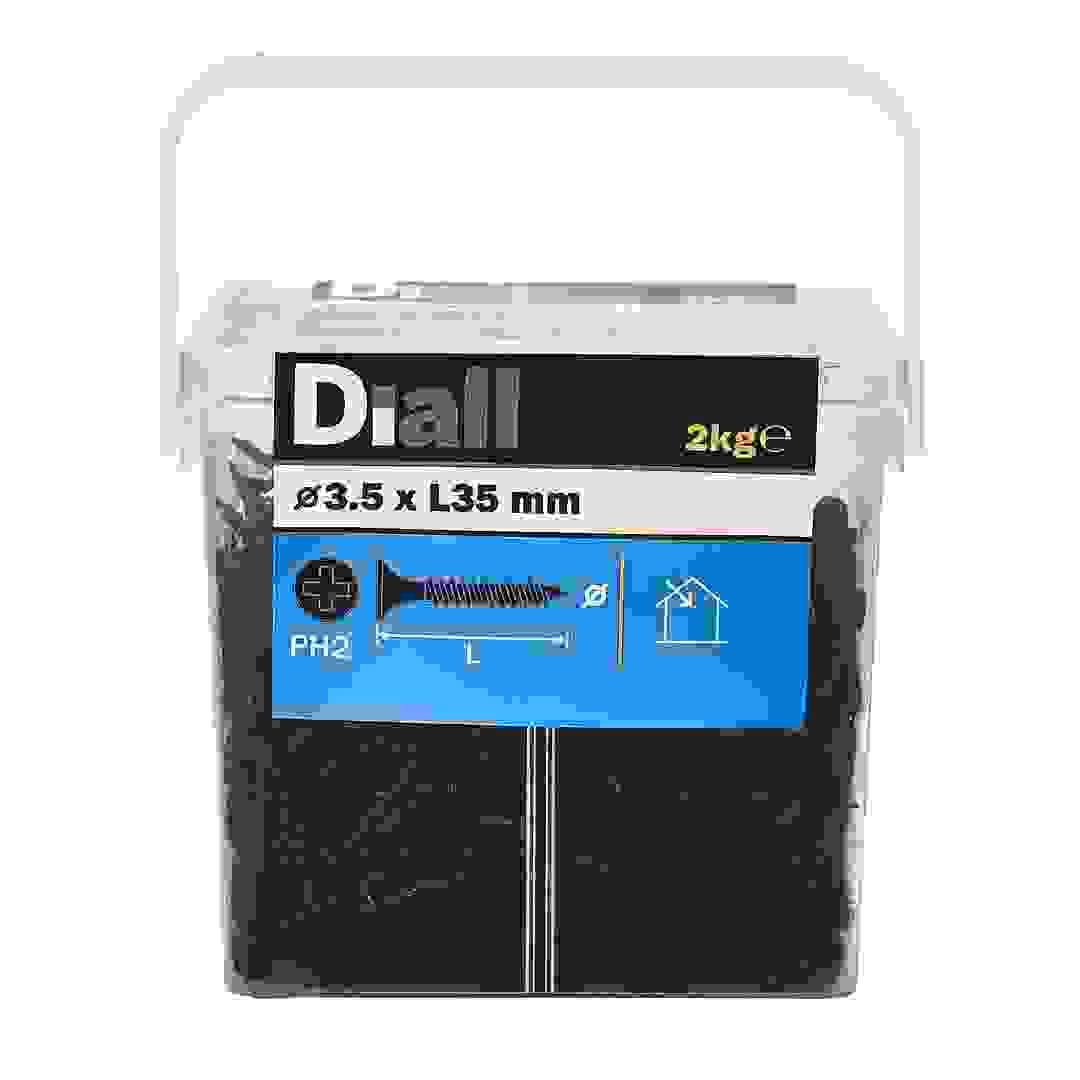 Diall Carbon Steel Universal Screw Pack (3.5 x 35 mm, 2 kg)