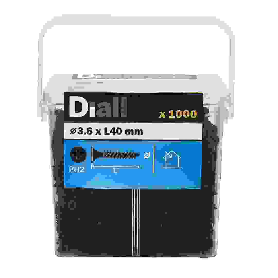 مجموعة براغي عامة فولاذ كربوني ديال (3.5 × 40 ملم، 1000 قطعة)