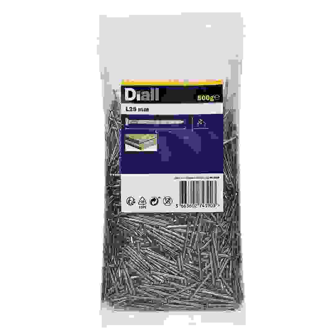 Diall Carbon Steel Plain Oval Nail Pack (25 mm, 500 g)