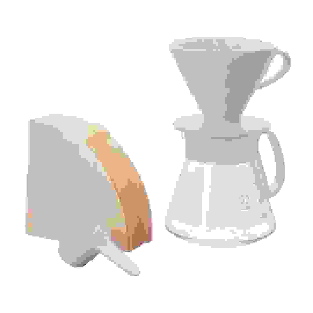 طقم أكواب تنقيط قهوة V60 هاريو 1-4 أكواب