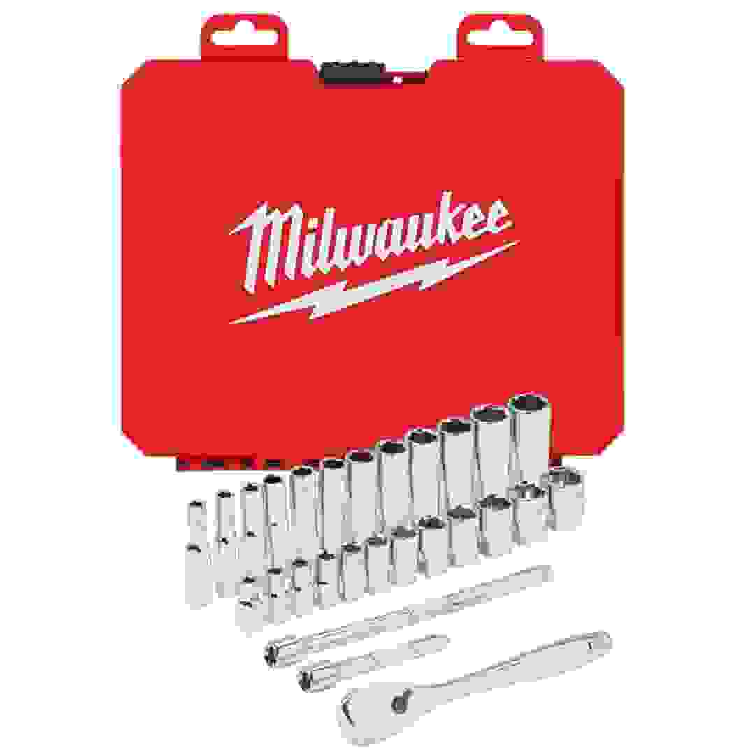 Milwaukee Metric Ratchet & Socket Set (28 Pc.)