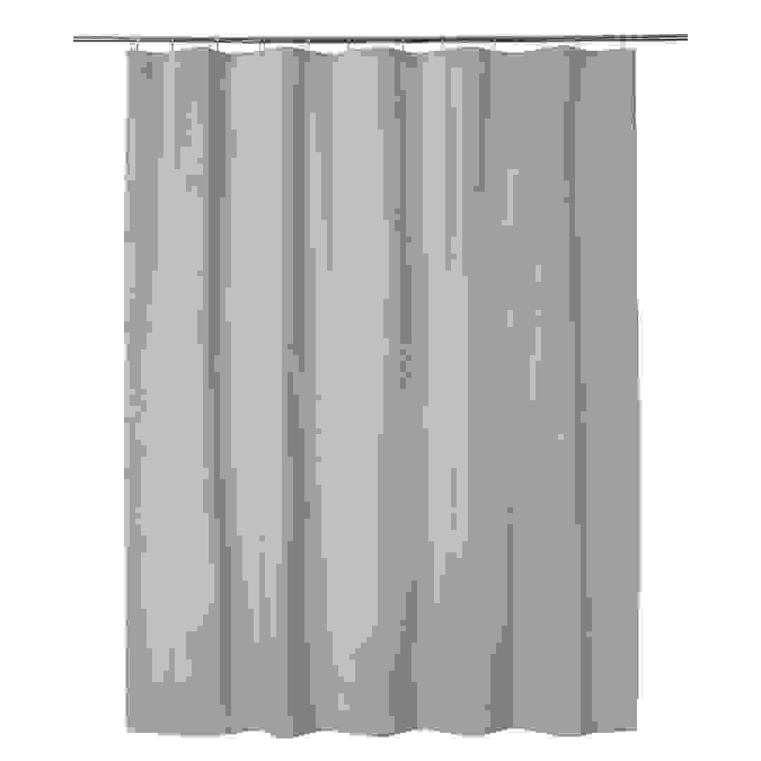 GoodHome Drina Polyethylene-Vinyl Acetate Plain Shower Curtain (2000 x 1800 mm)
