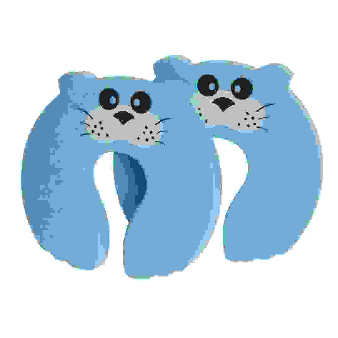 طقم أقراص واقية للأبواب دوما سيف (قطة زرقاء بشكل U، قطعتان)