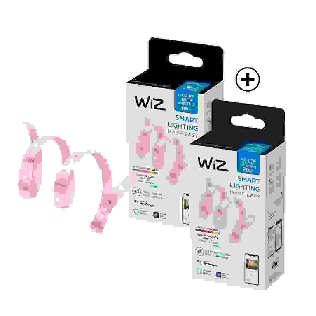 مجموعة تمديد شريط ليد ذكي ويز (1 متر، ملون، 2 قطعة) حزمة)