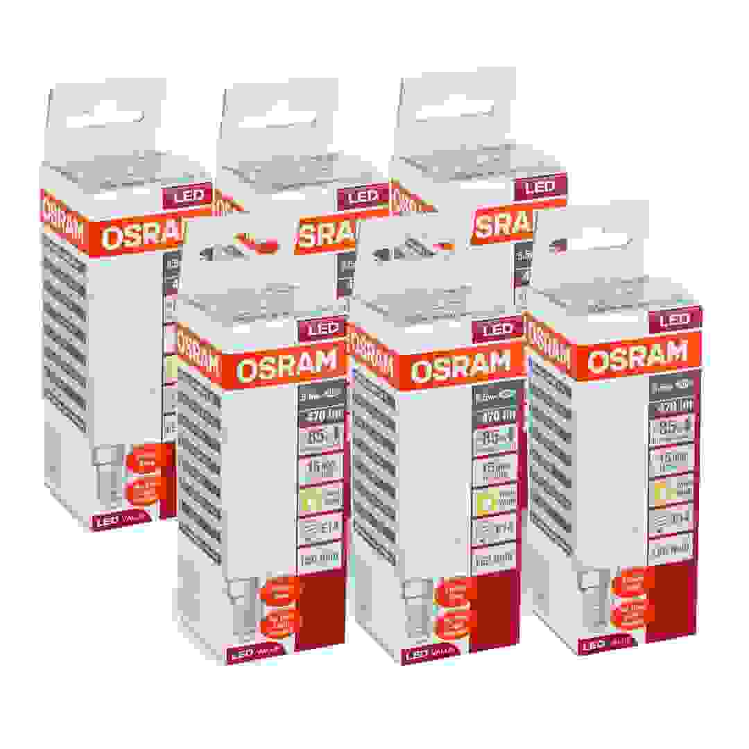 Osram E14 LED Bulb (5.5 W, Warm White, 6 Pc. Bundle)