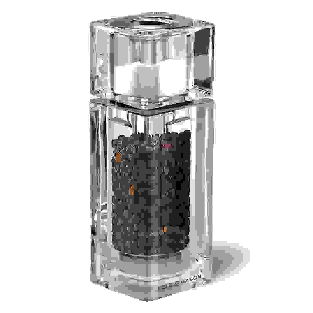 طقم مطحنة ملح وفلفل أكريليك 2 في 1 كيوب كومبي كول آند ميسون (14.5 سم)