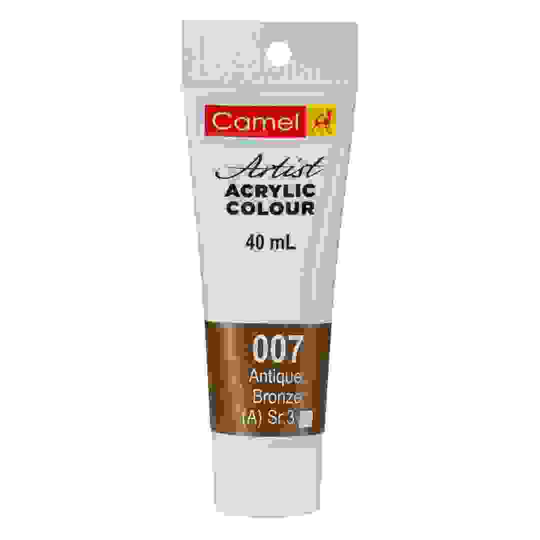 Camel Series 3 Artists' Acrylic Colour Paint Tube (40 ml, 007 Bronze)