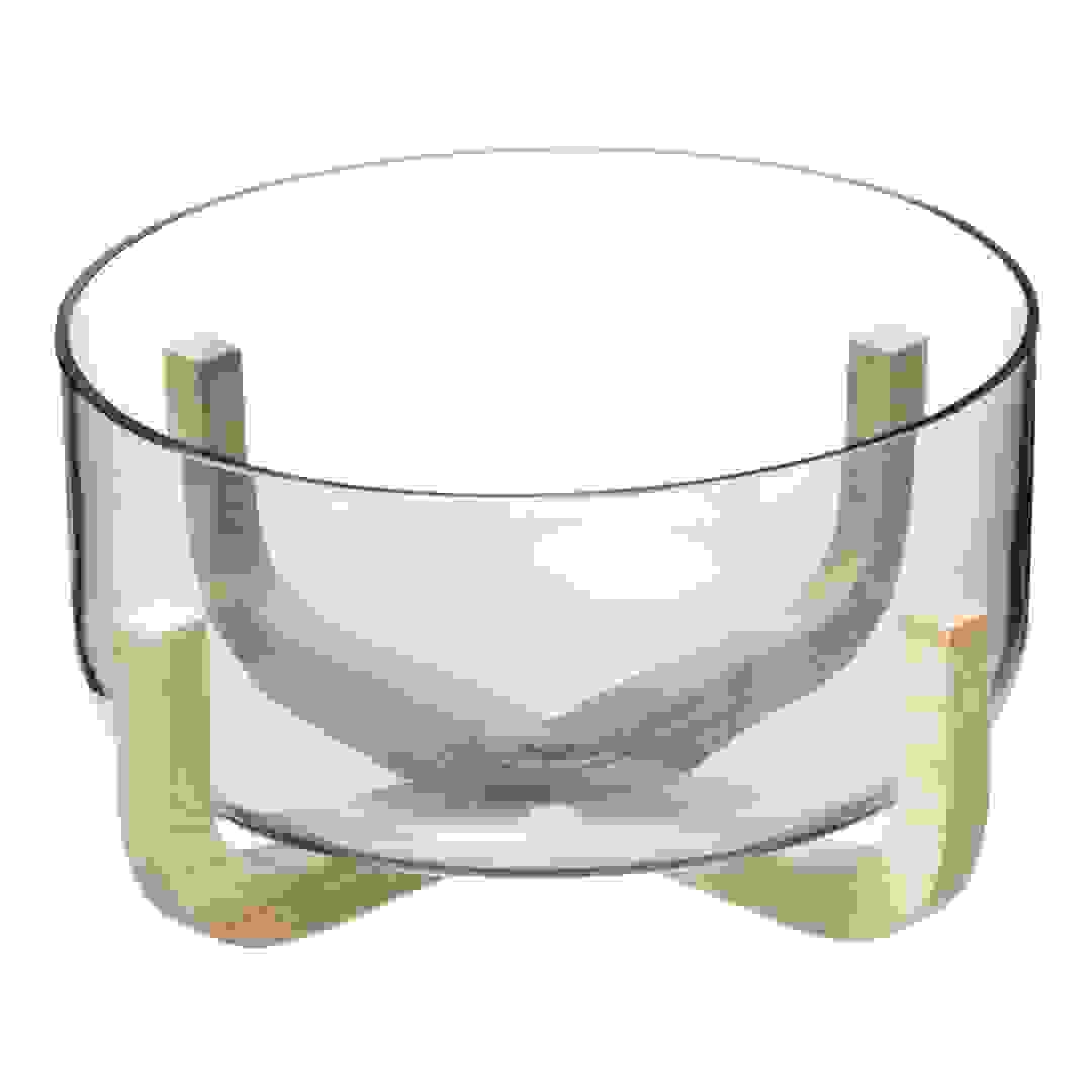 SG Arha Smoky Glass Salad Bowl (24.5 x 12.5 cm)