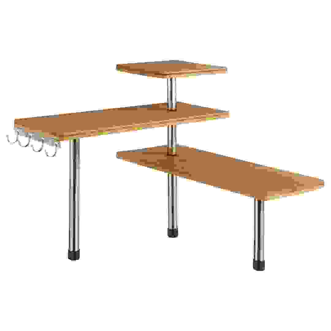 5Five Bamboo Kitchen Shelf W/4 Hooks (45 x 43 x 38.5 cm)