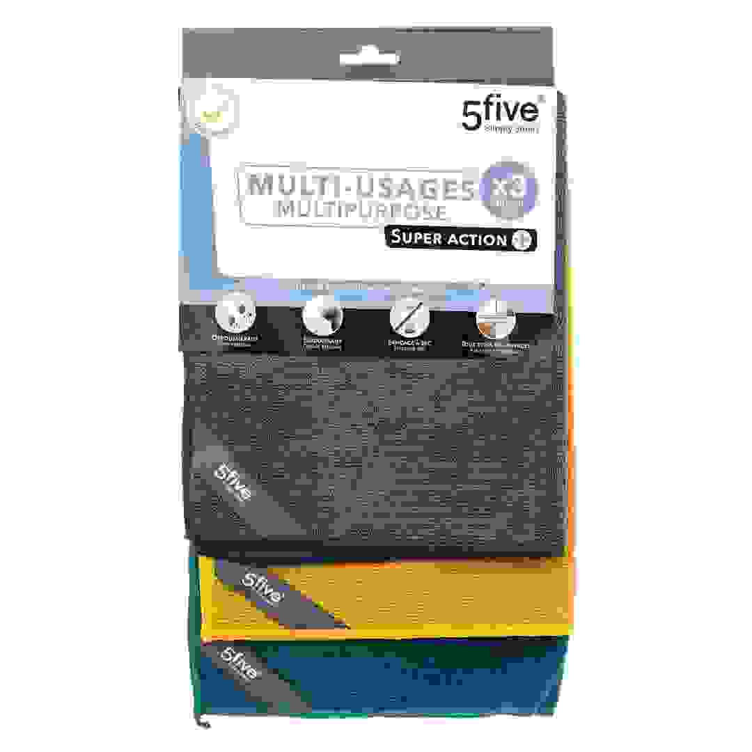 عبوة فوط تنظيف بوليستر 5فايف (30 × 40 سم، 3 قطع)