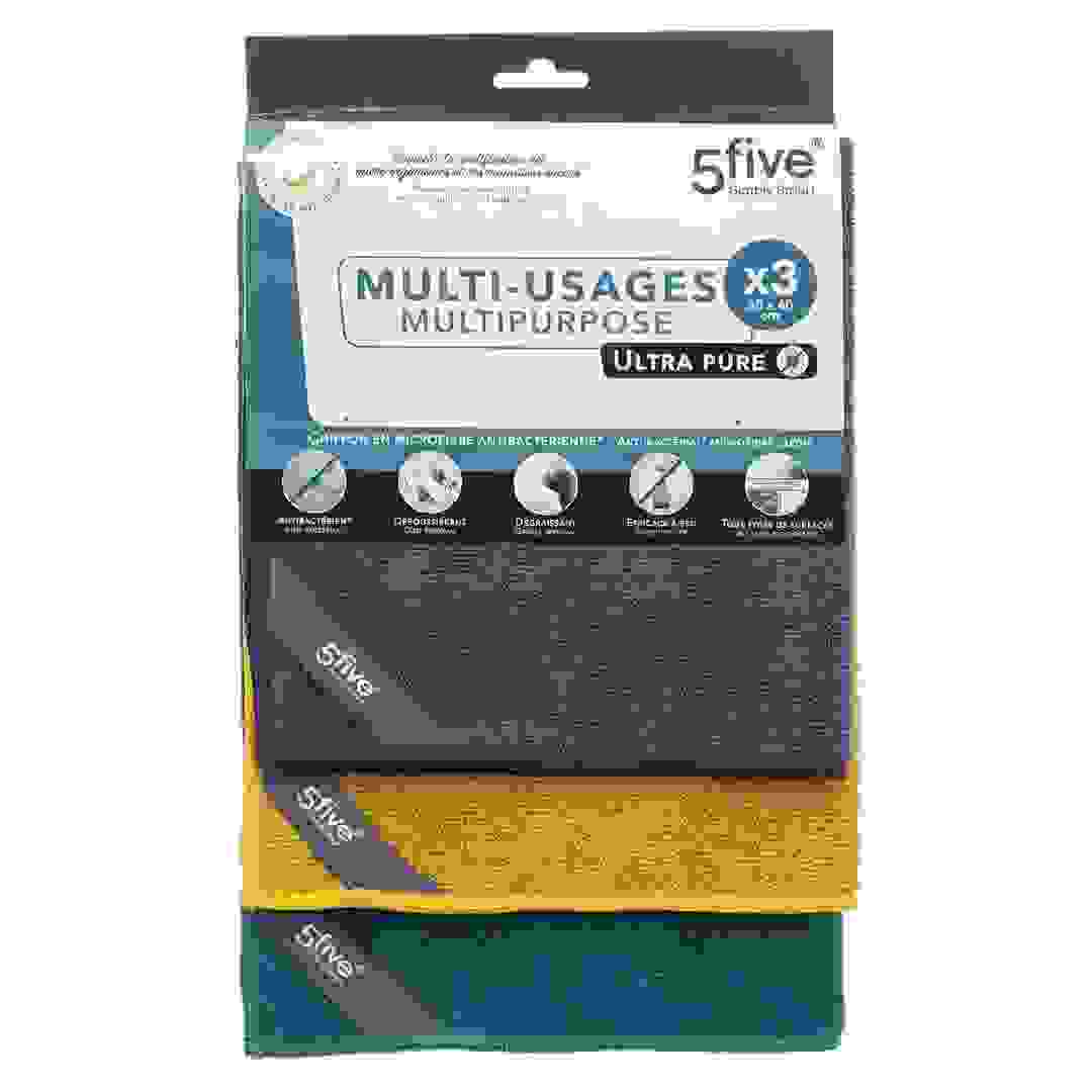 عبوة فوط تنظيف بوليستر 5فايف (30 × 40 سم، 3 قطع)