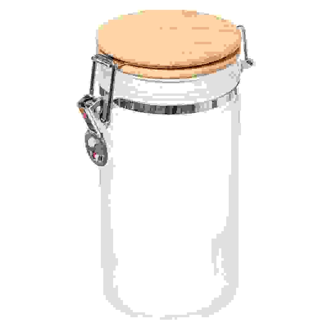 5Five Modern Glass Jar W/Lid (1 L)