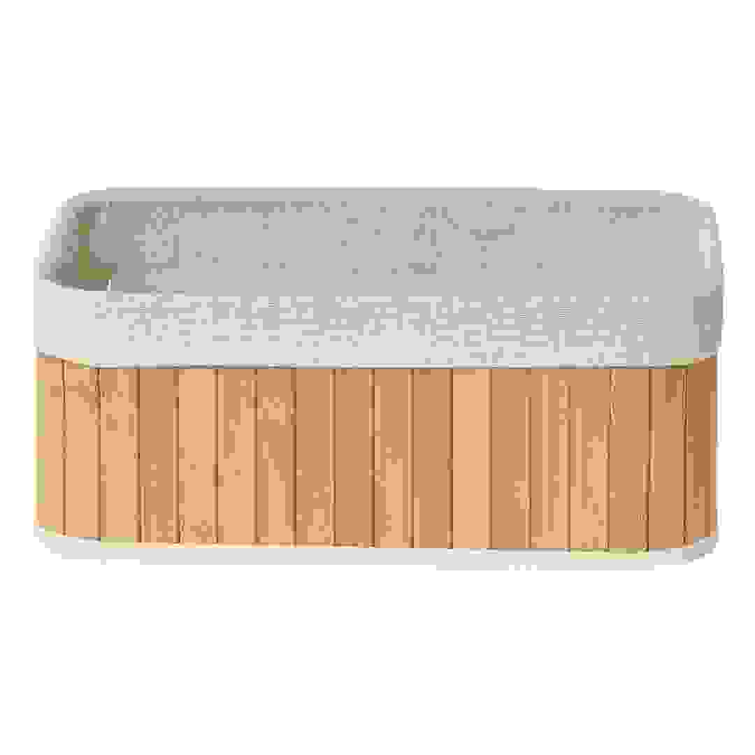 Tendance Bamboo Rectangular Basket (29.5 x 18.5 x 12 cm)