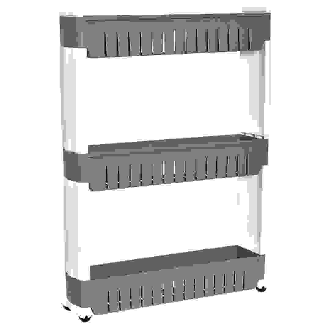 Tendance Polypropylene 3-Tier Storage Cabinet W/Wheels (12 x 54 x 72 cm)