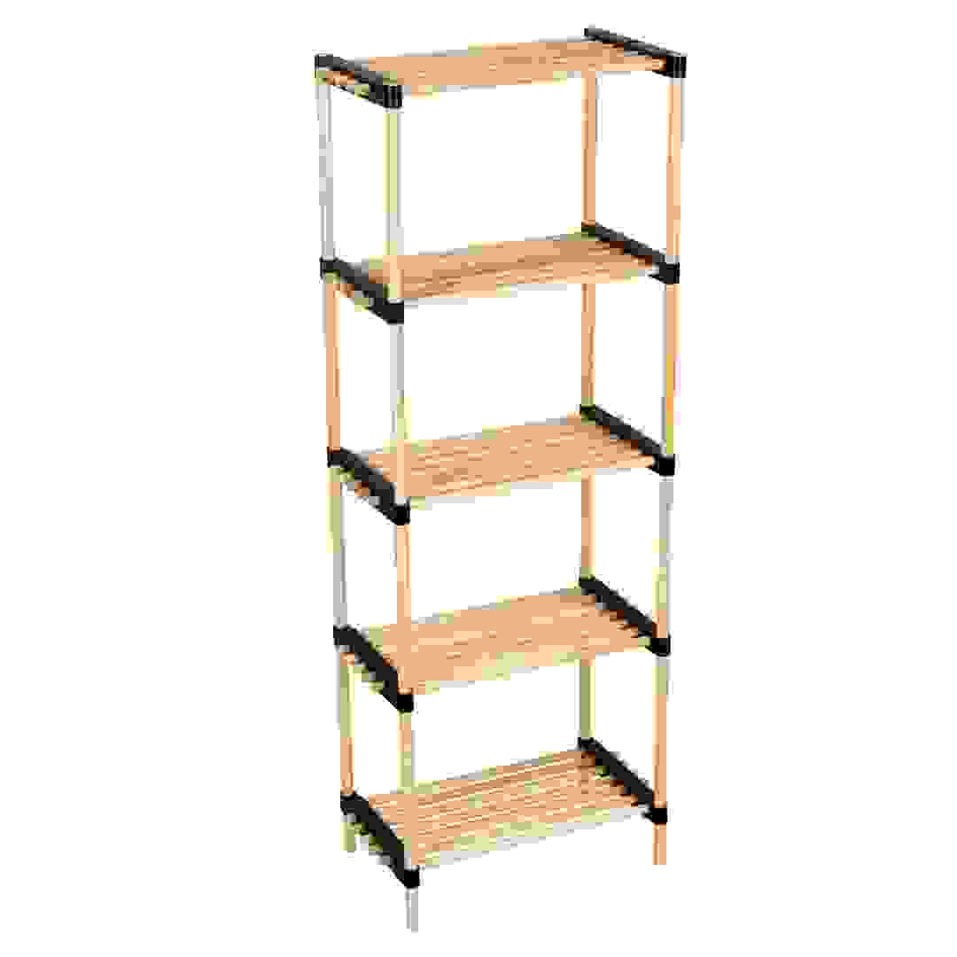 Seowood Pinewood Multi Purpose 5-Tier Modular Rack (28 x 49 x 129.5 cm)