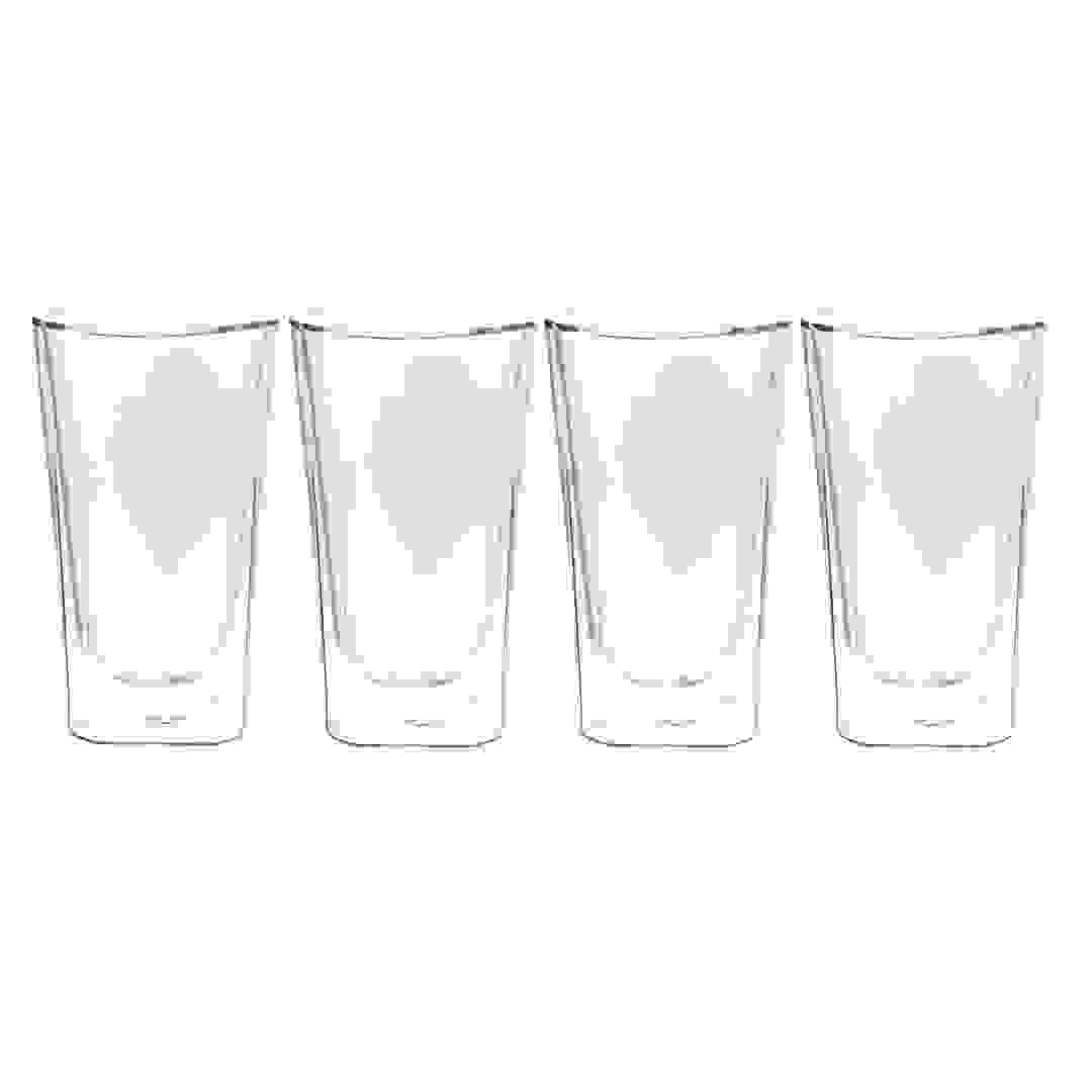 طقم مج زجاج البورسليكات مزدوج الجدار نيوفلام (350 مل، 4 قطع)