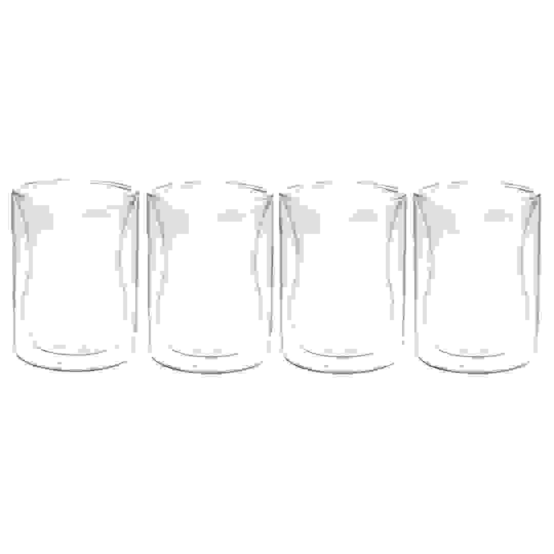 Neoflam Borosilicate Glass Double Wall Mug Set (200 ml, 4 Pc.)