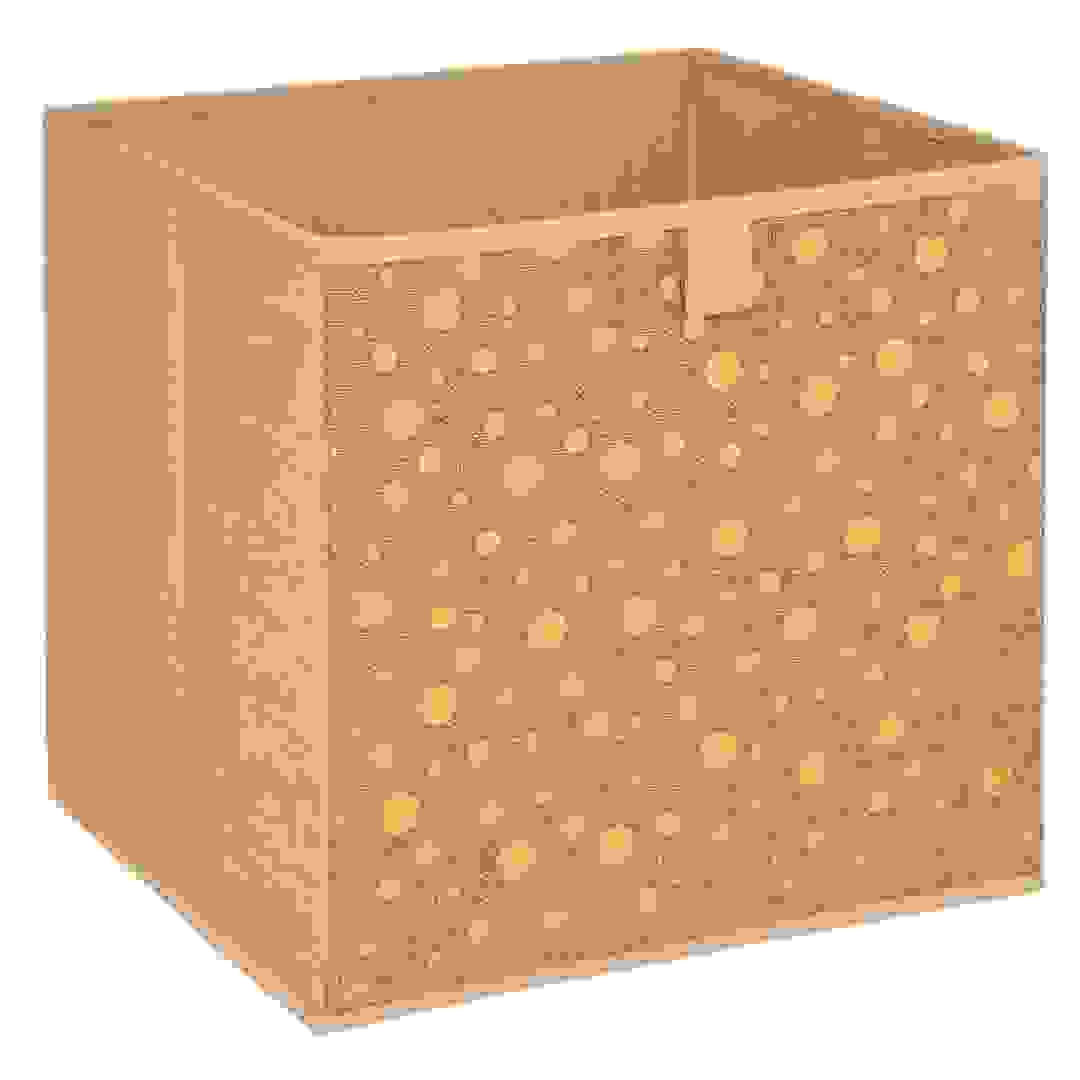 Atmosphera Jute Golden Dots Storage Box (29 x 29 x 29 cm)