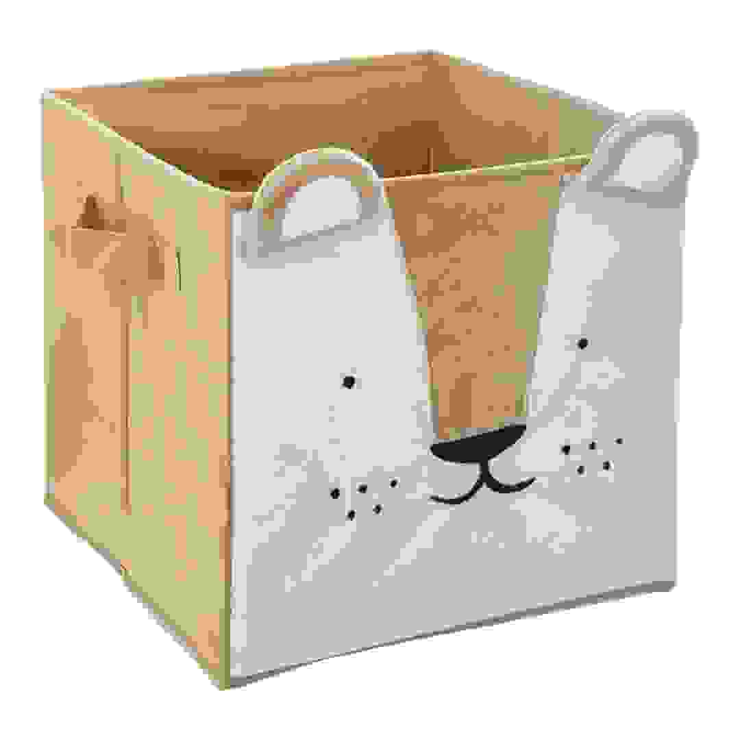 Atmosphera Velvet Lion Storage Box (30 x 29 x 29 cm)