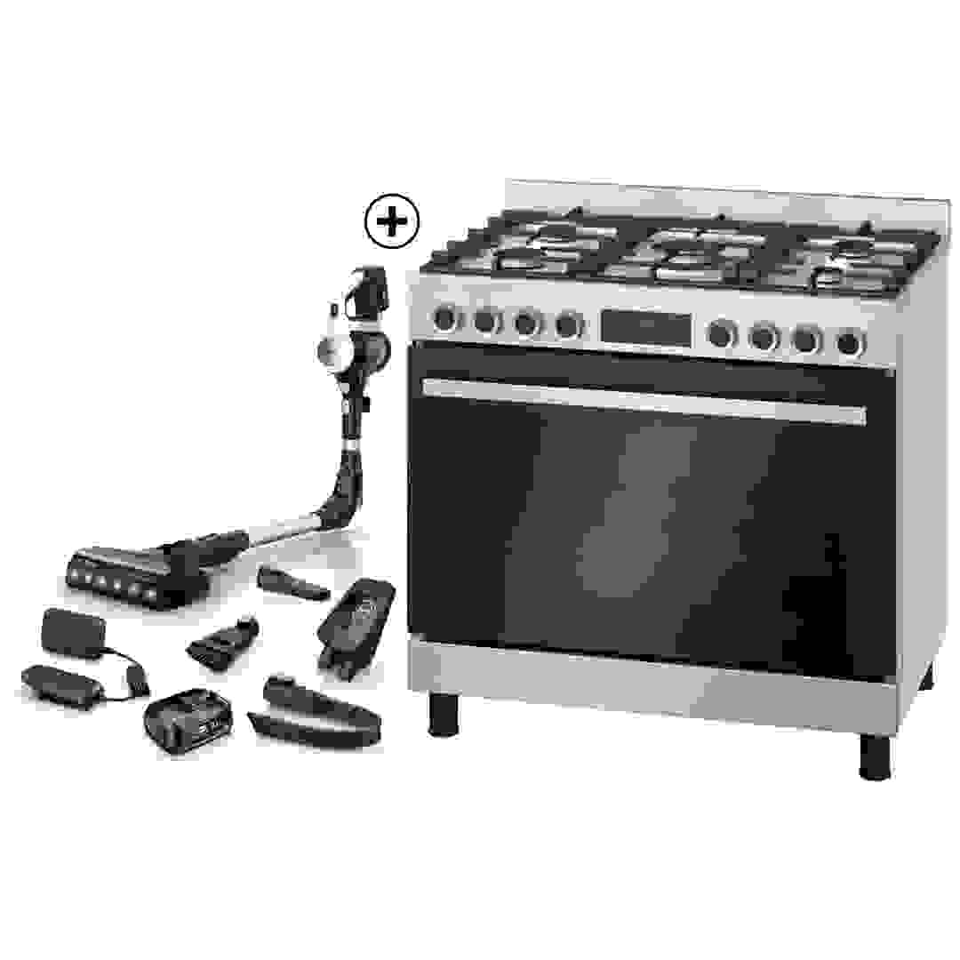 موقد غاز بوش 5 شعلات قائم بذاته HIZ5G7W50M (90 × 60 سم)