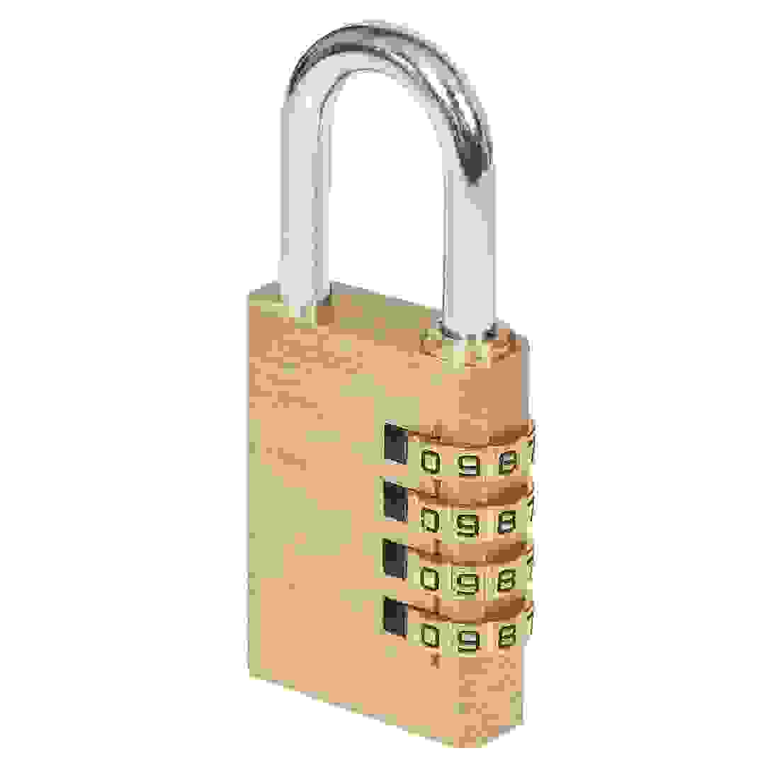 Smith & Locke Brass Combination Padlock (40 x 49 x 13 mm)