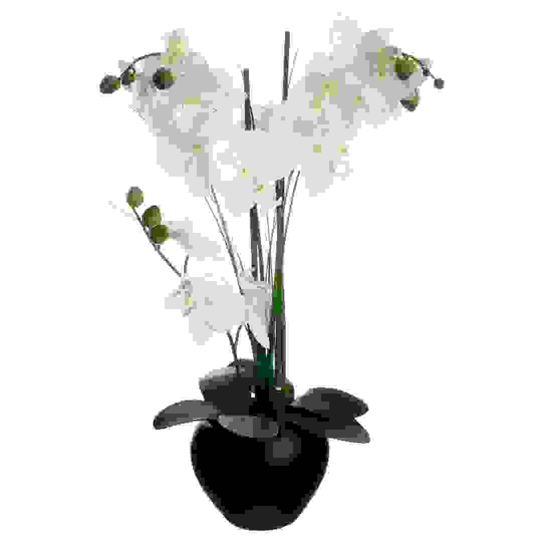 نبات أوركيد صناعي مع أصيص سيراميك (38 × 38 × 53 سم)