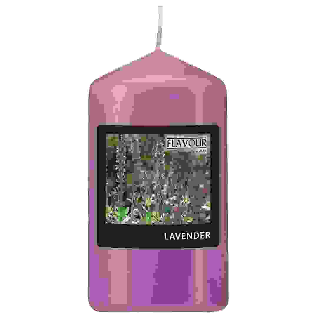 Gala Wax Scented Pillar Candle (6 x 11 cm, Lavender)