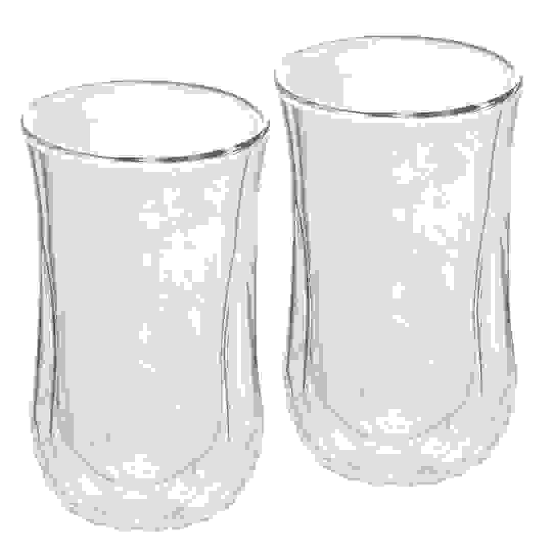 Neoflam Borosilicate Glass Double Wall Glass Set (16.7 x 8.5 x 14.2 cm, 320 ml, 2 Pc.)