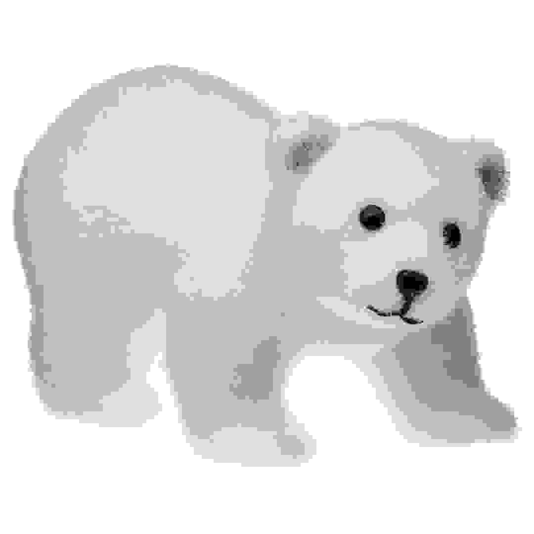 ديكور دب يمشي بوليسترين أتموسفيرا أندر هيز وايت كوت (11 × 10 × 21 سم)