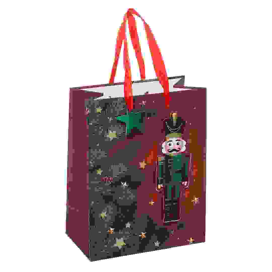 حقيبة هدايا ورقية كسارة البندق كريسماس إيف أتموسفيرا (17.8 × 9.8 × 22.9 سم)