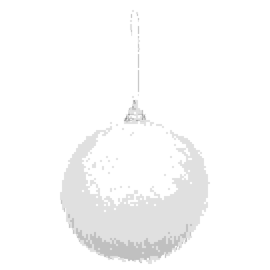 Atmosphera Soufflé Polaire Polystyrene Fiber Christmas Ball (8 x 8 x 8 cm)