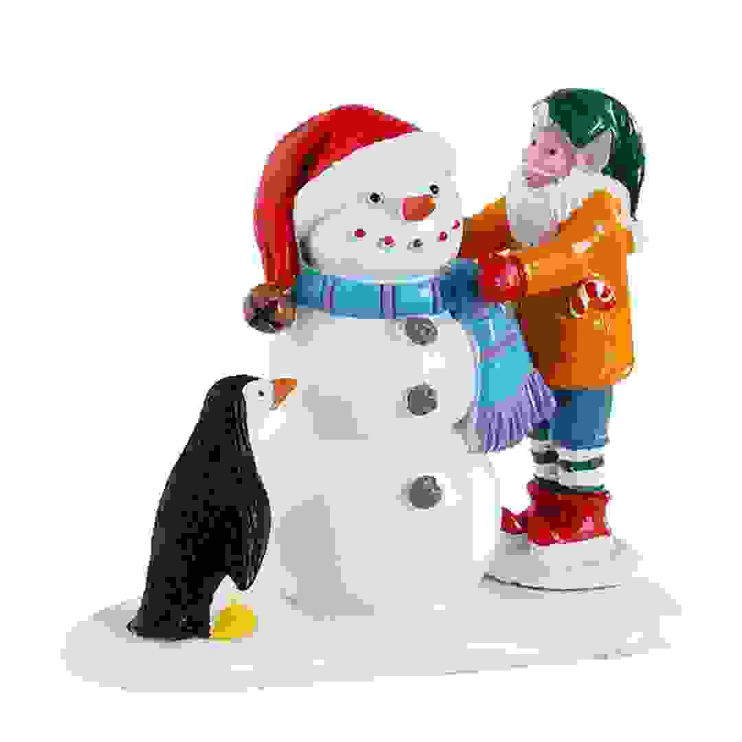 Lemax Building A Snowman Festive Décor (4.8 x 5.3 x 3 cm)