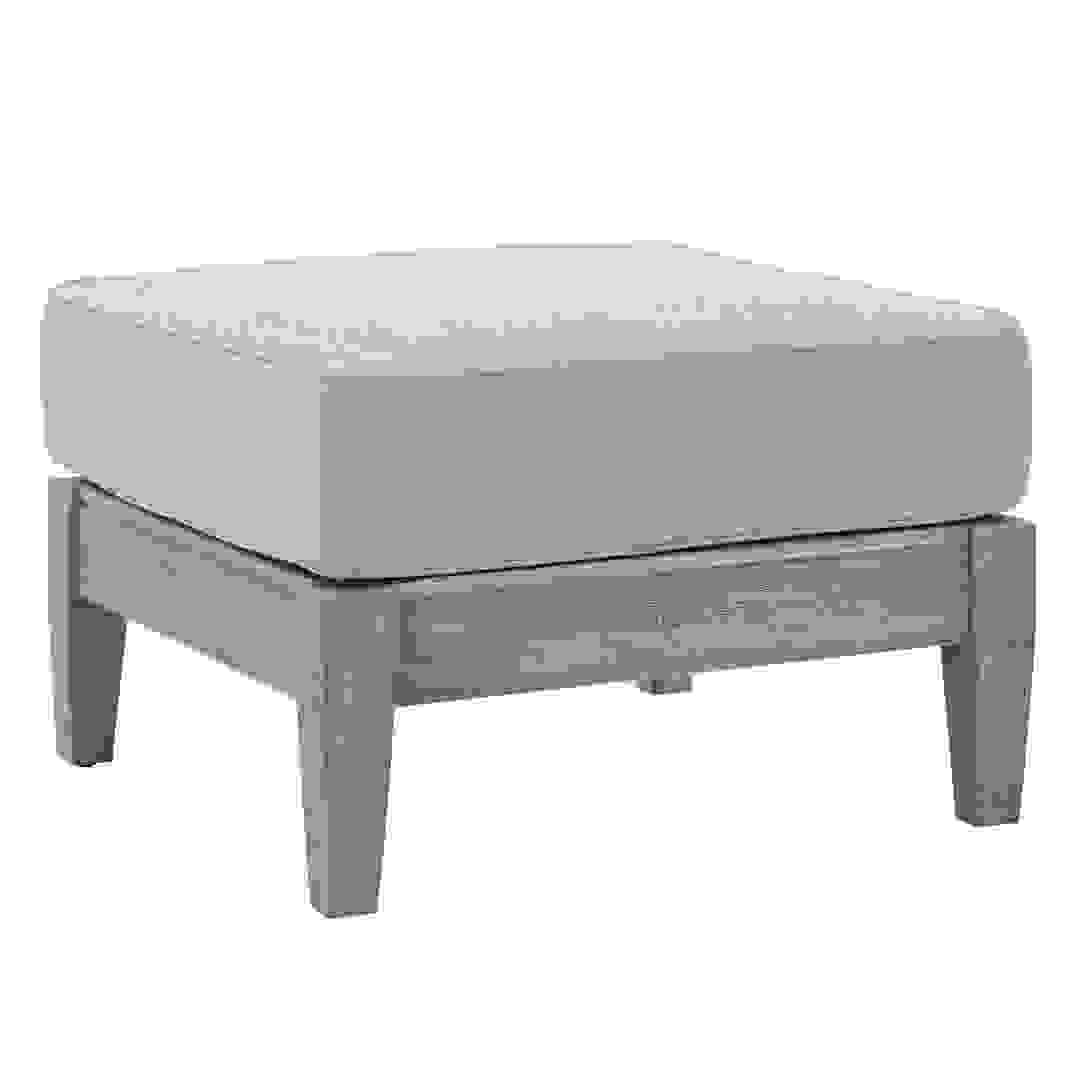 Louis 1-Seater Wood Ottoman W/Seat Cushion (65 x 65 x 26 cm)