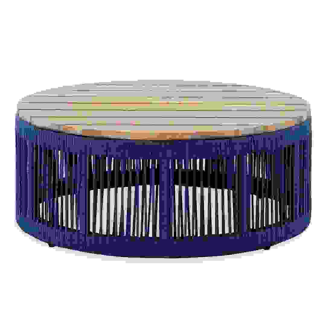 Almeria Acacia Rope Round Coffee Table (80 x 32 cm)