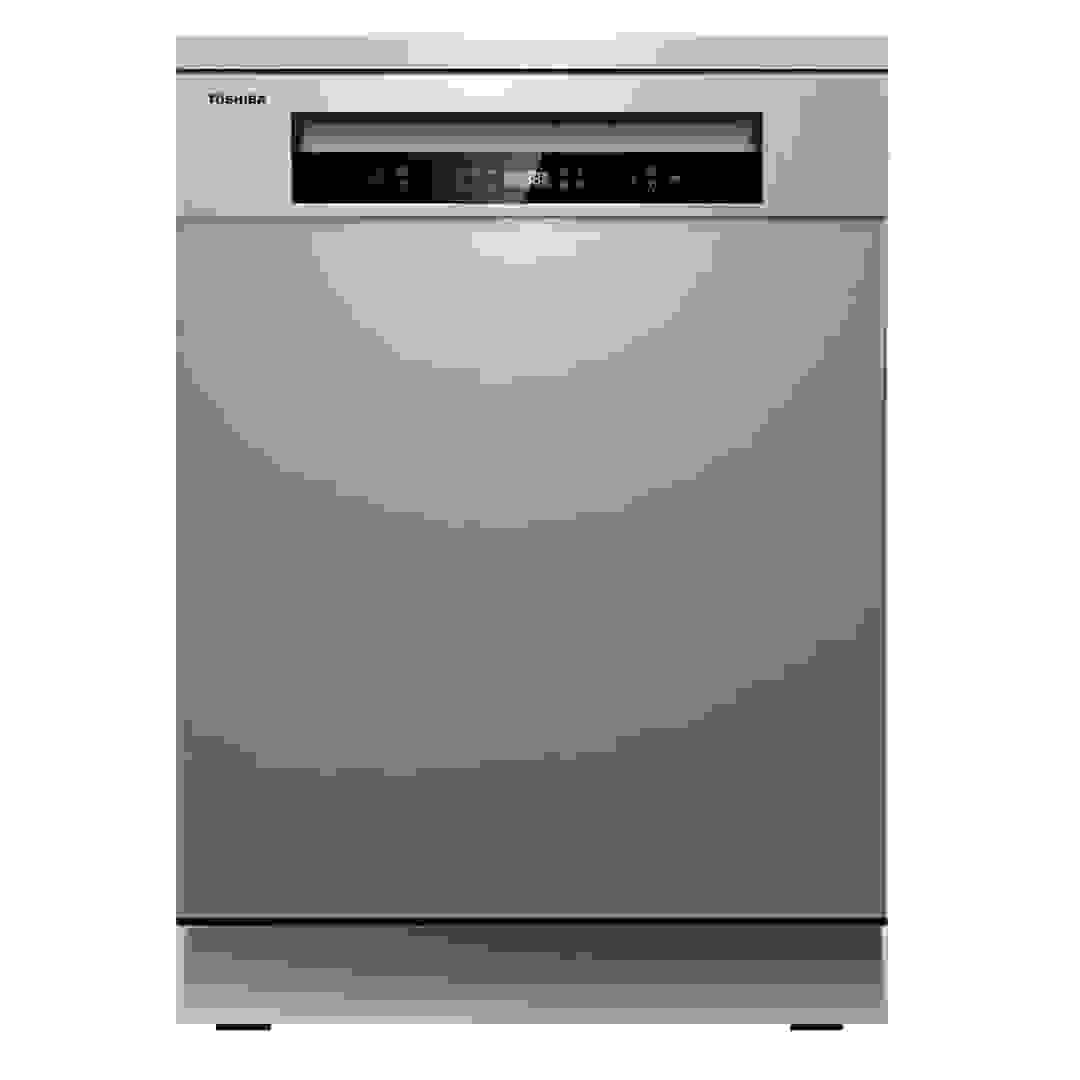 Toshiba Free Standing Dishwasher, DW14F1(S) (14 Place Settings, Silver)