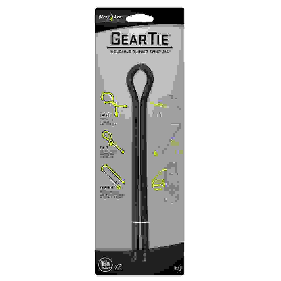 Nite Ize GearTie Reusable Rubber Twist Tie Pack (46 cm, 2 Pc.)