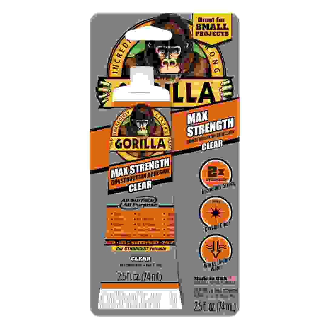 Gorilla All Purpose Construction Adhesive (74 ml, Clear)