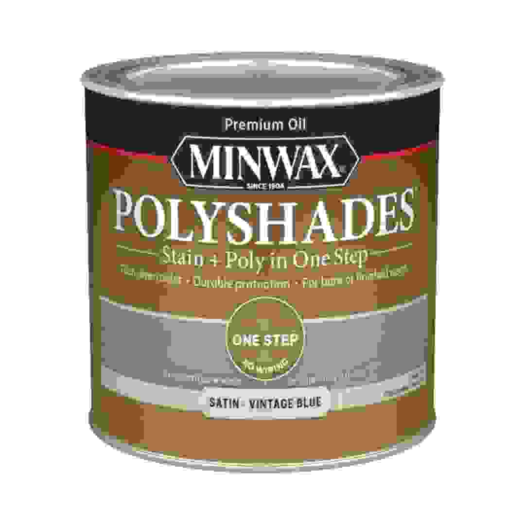 Minwax PolyShades Stain & Polyurethane Satin Finish (237 ml, Vintage Blue)