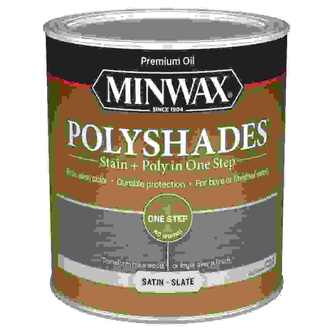 Minwax PolyShades Stain & Polyurethane Satin Finish (946 ml, Slate)