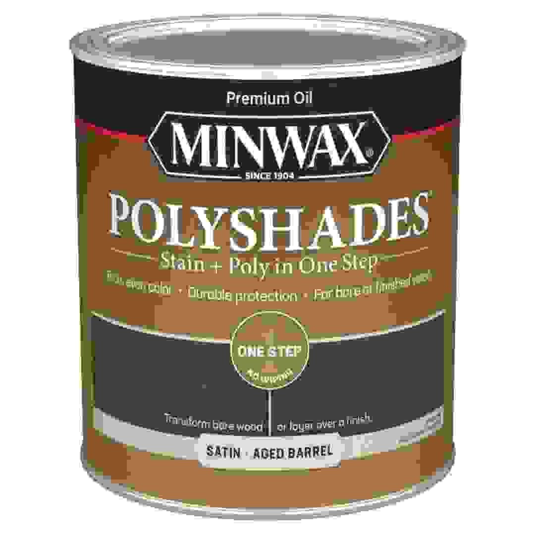 Minwax PolyShades Stain & Polyurethane Satin Finish (946 ml, Aged Barrel)