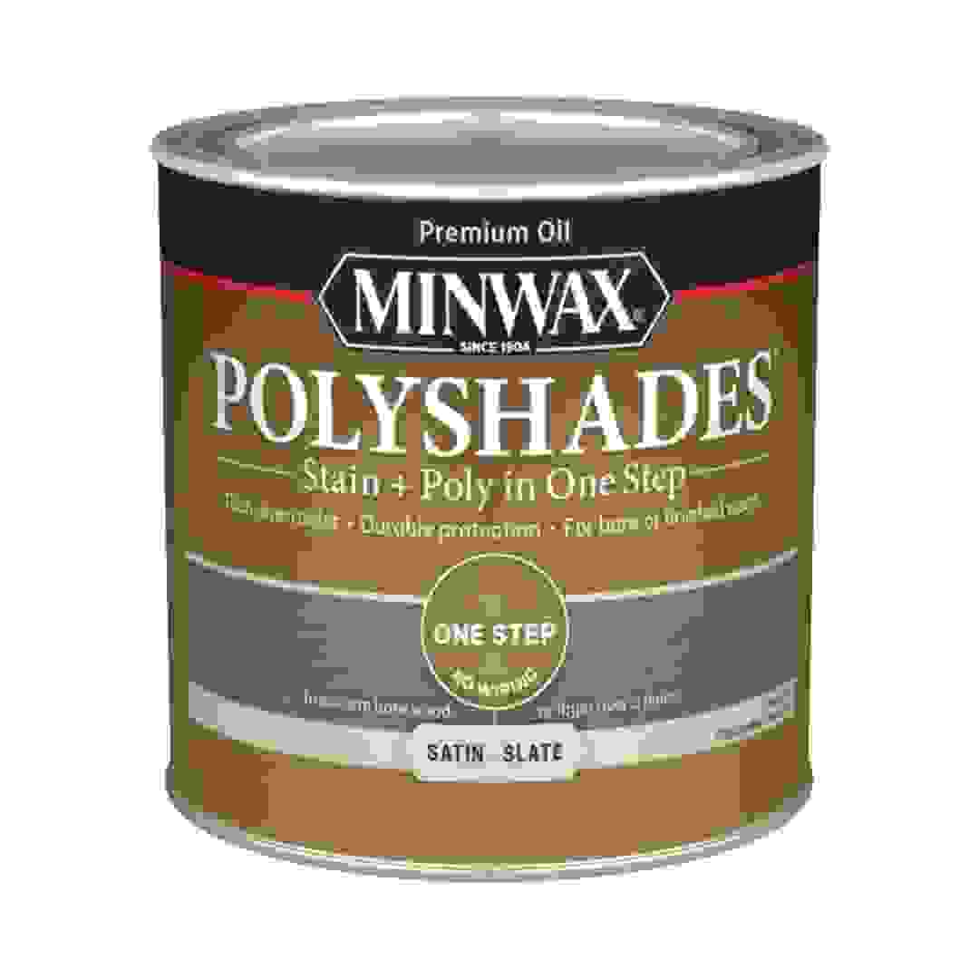 Minwax PolyShades Stain & Polyurethane Gloss Finish (237 ml, Slate)