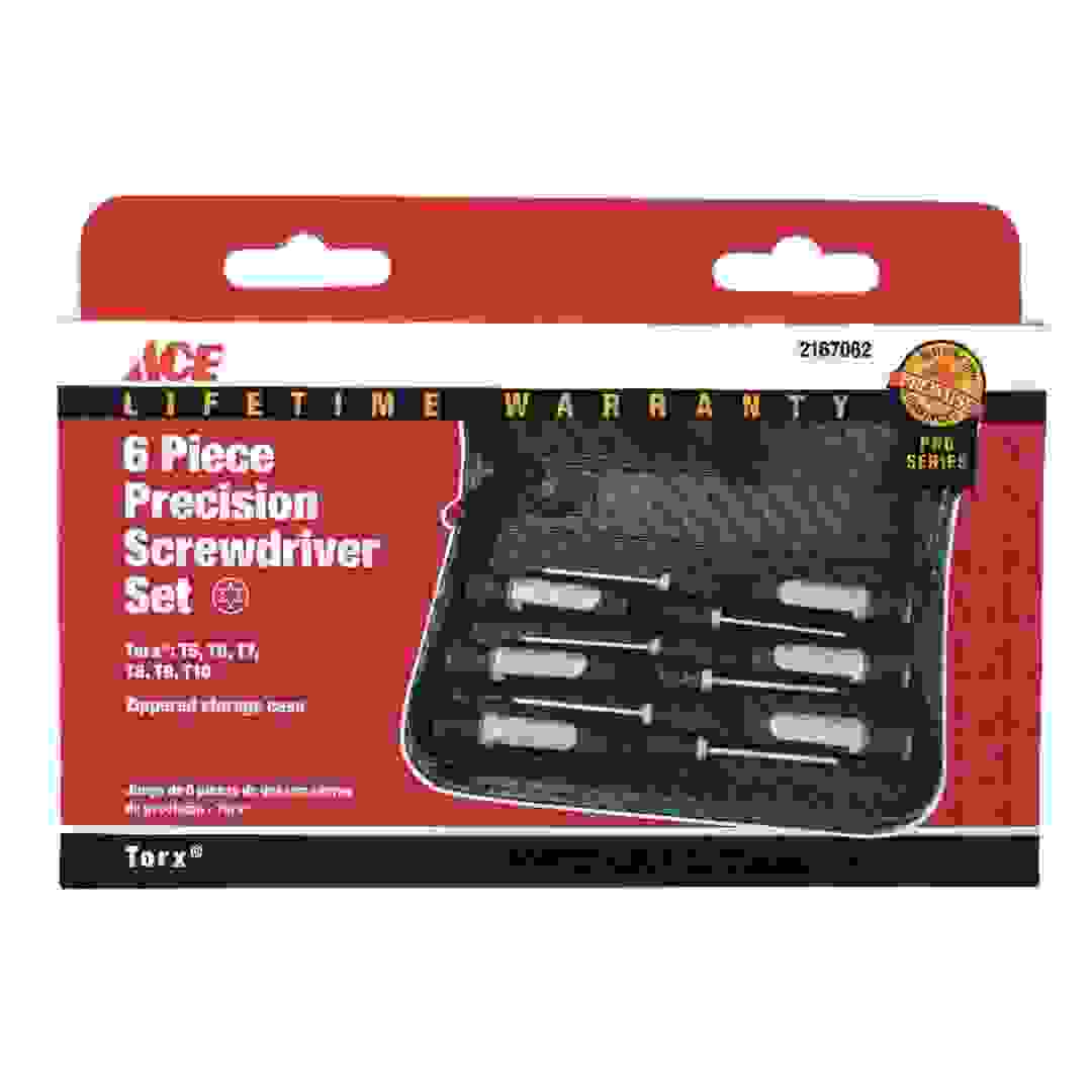 Ace Chrome Plated Steel Torx Precision Screwdriver Set (15.5 cm, 6 Pc.)