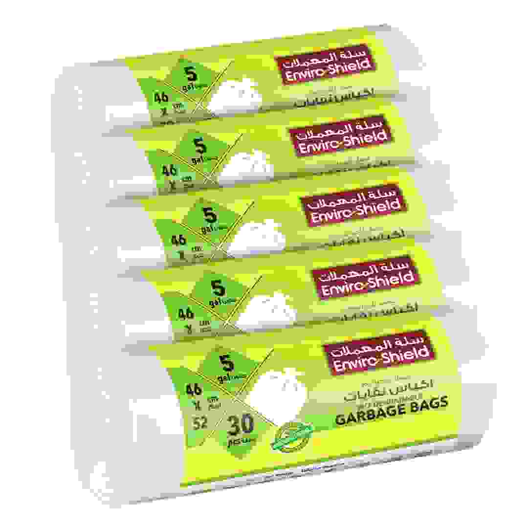 عرض لفة أكياس قمامة بلاستيكية إنفيرو شيلد (18 لتر، 150 قطعة)