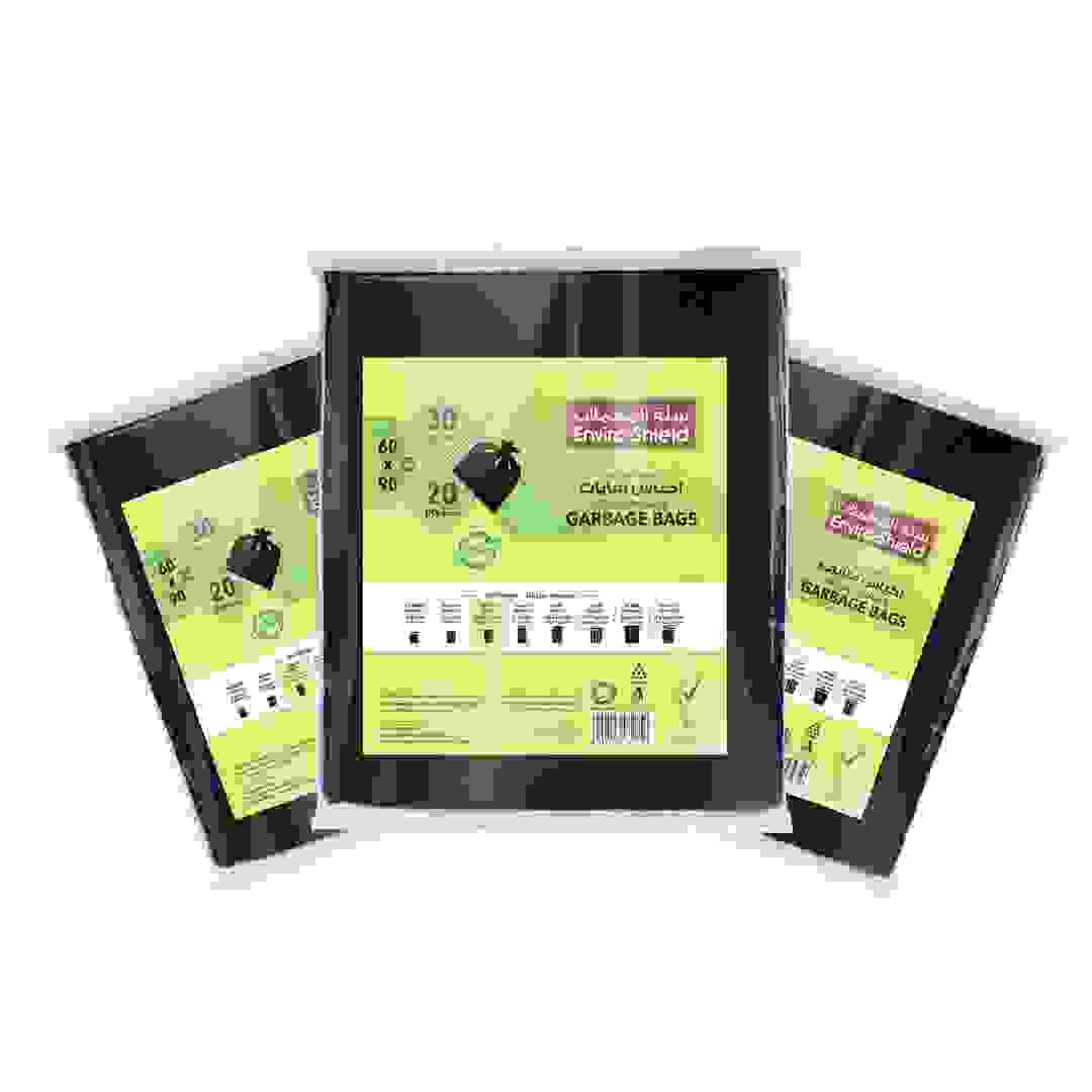 عرض أكياس قمامة مسطحة بلاستيكية إنفيرو شيلد (115 لتر، 60 قطعة)