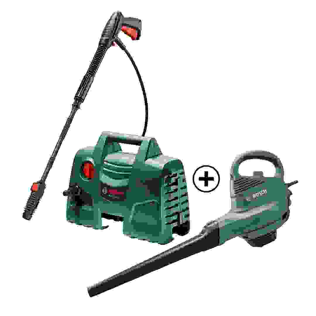 Bosch Universal Garden Tidy Garden Blower + Bosch Easy Aquatak 100 High Pressure Washer