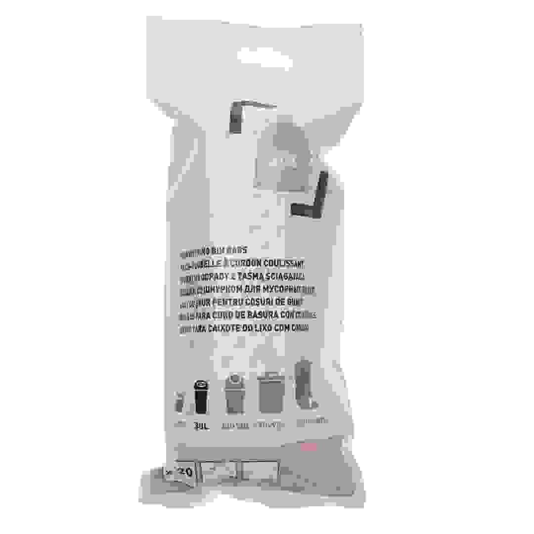 مجموعة أكياس سلة القمامة (30 لتر، 20 قطعة)